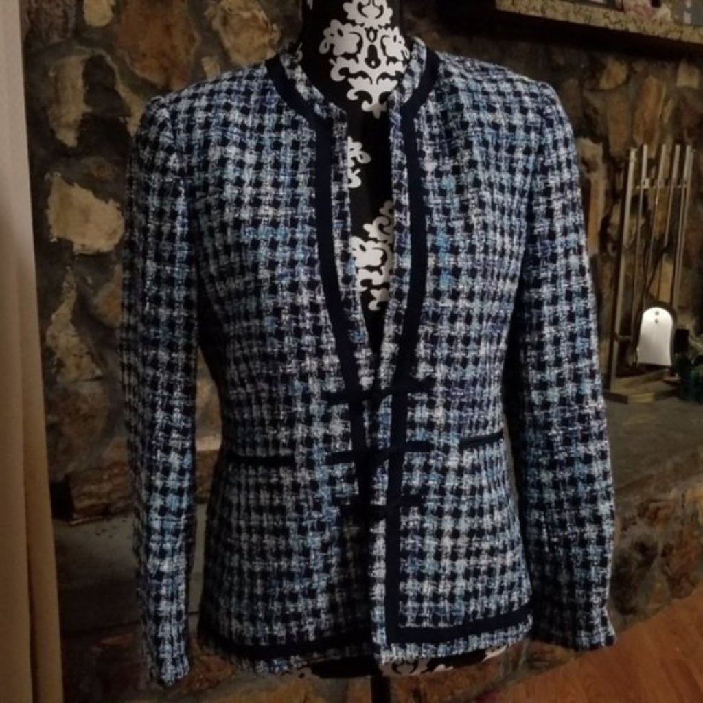 Carlisle Blue And White Tweed Jacket